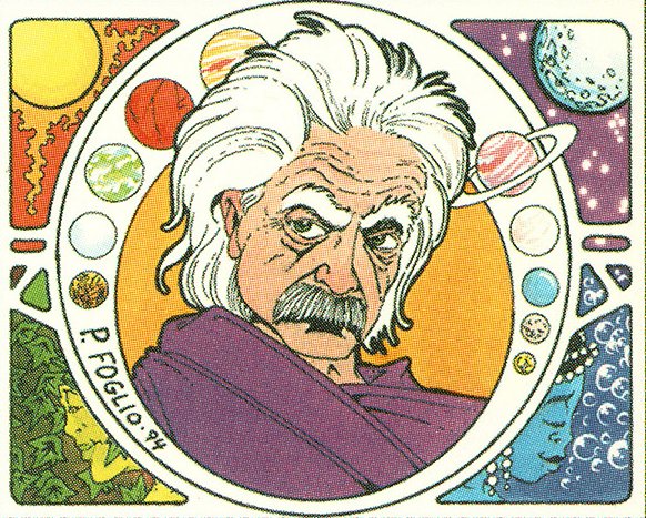 An Anomoly (Not) Of Time And Space - Albert Einstein's Magic Card 